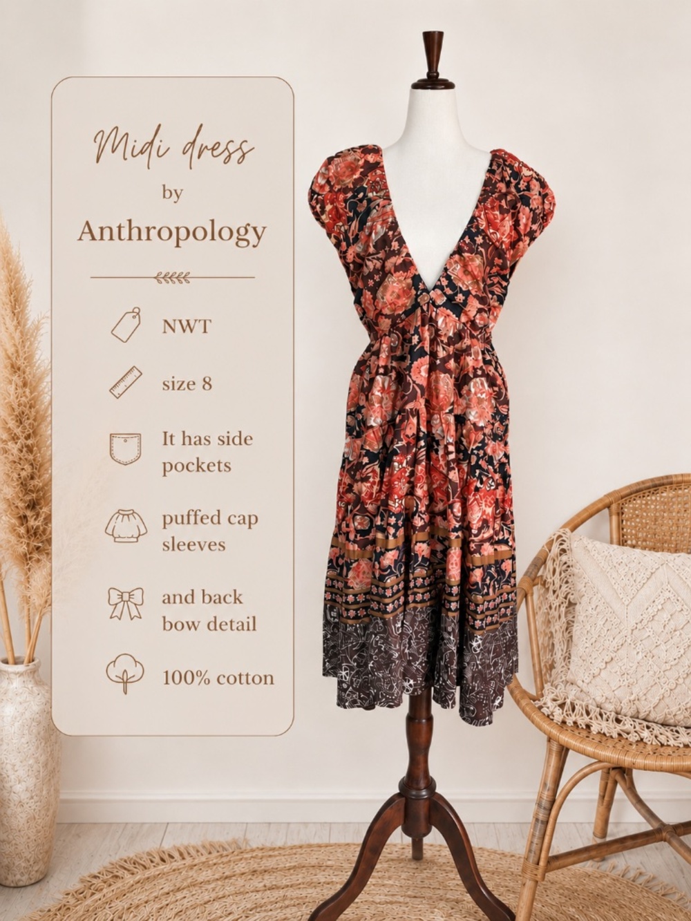 Babydoll Dress by Anthropology with Pockets